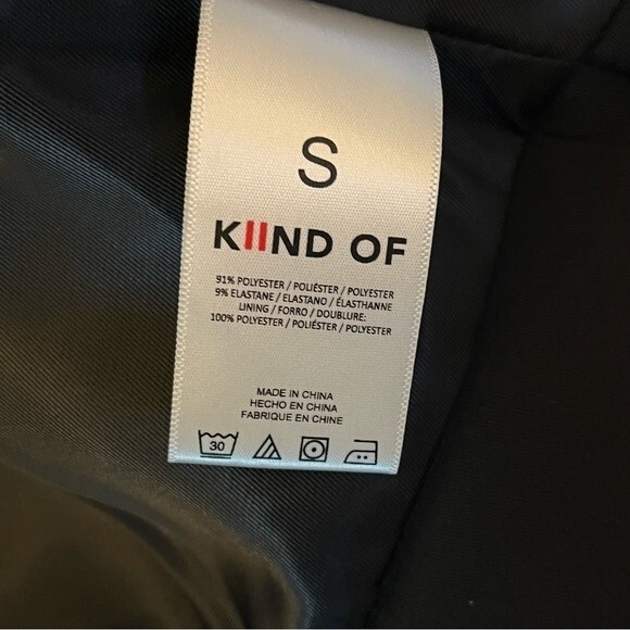 NWT Kind Of Black Mira Scuba Moto Jacket Small - Picture 8 of 9
